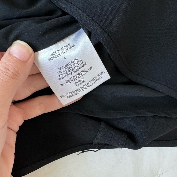 Theory XS Lydan Register Elastic Waistband Black Dress - Picture 10 of 10